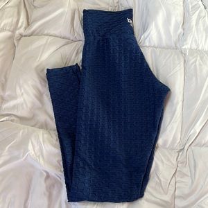 OSFM Booty By Brabants chrome leggings in Cobalt